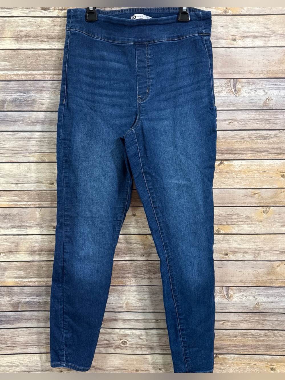 SO High Rise Pull-On Skinny Jegging Leggings Juniors M Blue Stretch Denim Pants